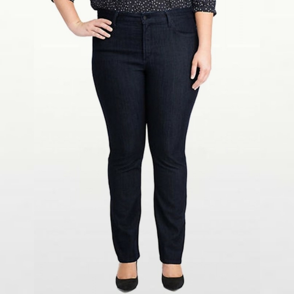 NYDJ Marilyn Straight Leg Dark Wash Jean